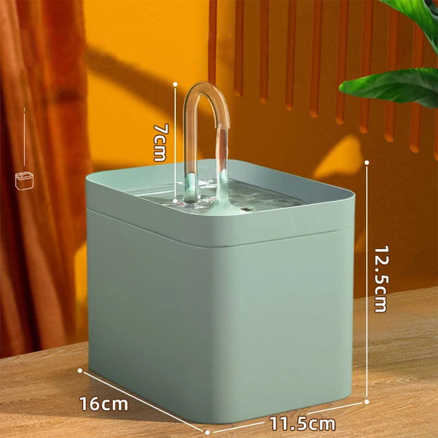 Wholesale 1.5L Automatic Eco-Friendly Plastic Pet Water Dispenser Fountain with Filter for Cats Indoor Use