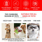 Electronic Pet Grooming Kit Dog Cat Clipper Dog Hair Trimmer Grooming Haircut Rechargeable Professional Dog Electric Shaver