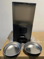 2026 NEW OEM 4/6L Automatic Dog Feeder With Camera Dual Bowls Pet Food Bowl Voice Recording Smart Pet Feeder With Camera Tuya