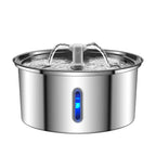 Best Seller OEM 3.2L Stainless Steel Cat Water Fountain Automatic Pet Water Dispenser with Charging Power Source