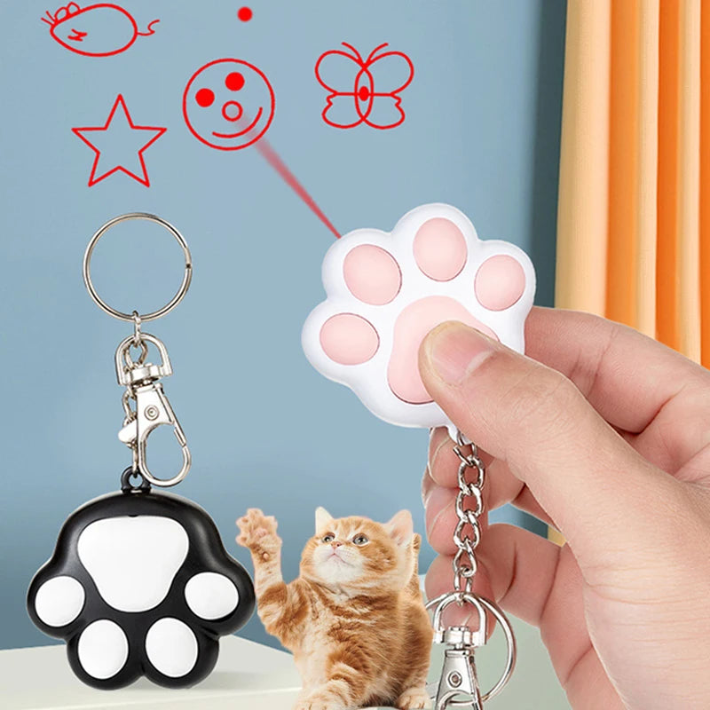 Electronic Pet Laser Pointers Cat Toys Multifunctional USB Charging Pen Interactive Funny Laser Cat Toys