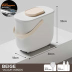 10L Intelligent Vacuum Pet Food Storage Bucket With Large Capacity Rechargeable Fresh-Keeping Sealed Container for Cat and Dog