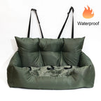 Luxury Dog Beds Waterproof Dog Car Seat Luxury Pet Car Seat Cat Beds Portable Travel Dog Car Backseat Pet Carrier Bag Pet Beds