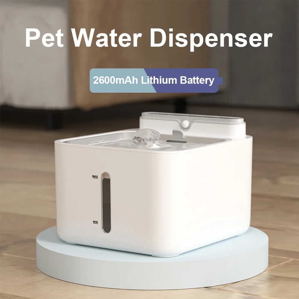 3L Automatic Cat Water Fountain Wireless Sense Dog Drink Bowl Portable Rechargeable Dispenser Pet Drinking Fountain for Cats