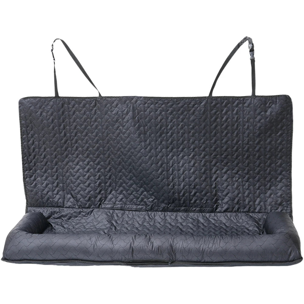 OEM Customized LOGO Waterproof Travel Cushions Dog Car Seat Cover with Anti-slip Botton Pockets for Car SUV Truck Dog Products