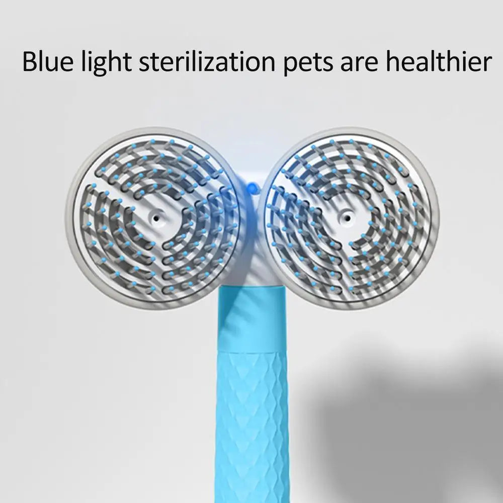 Pet Cat Brush Dog Slicker Brush Double-headed Negative Ion One-button Self Cleaning Pet Brush