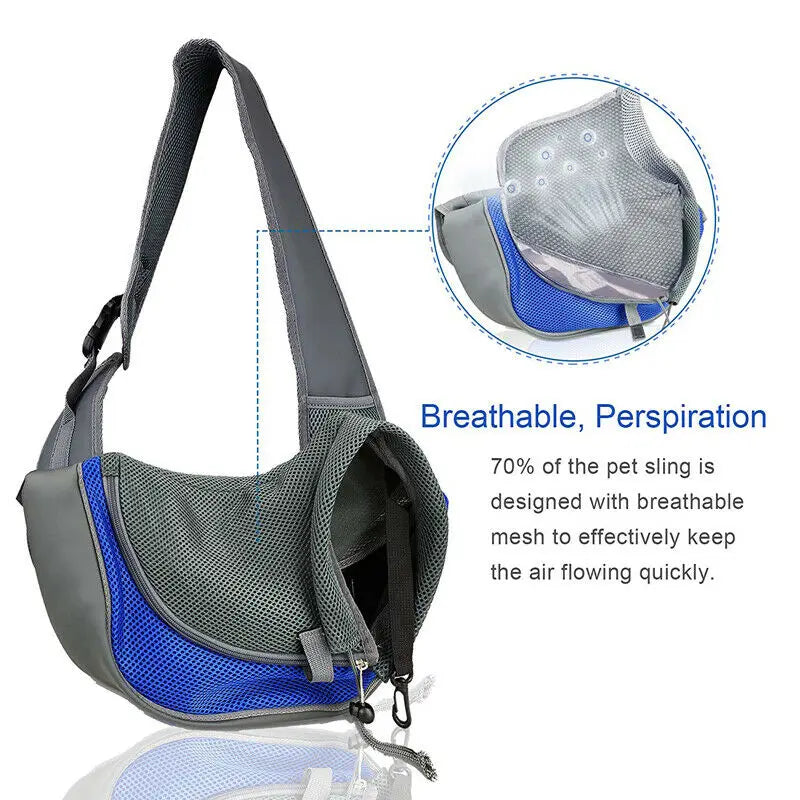 Pet Puppy Dog Carrier Backpack Travel Tote Shoulder Bag Mesh Sling Carry Pack Comfort Travel Tote Shoulder Bag Sling Backpack