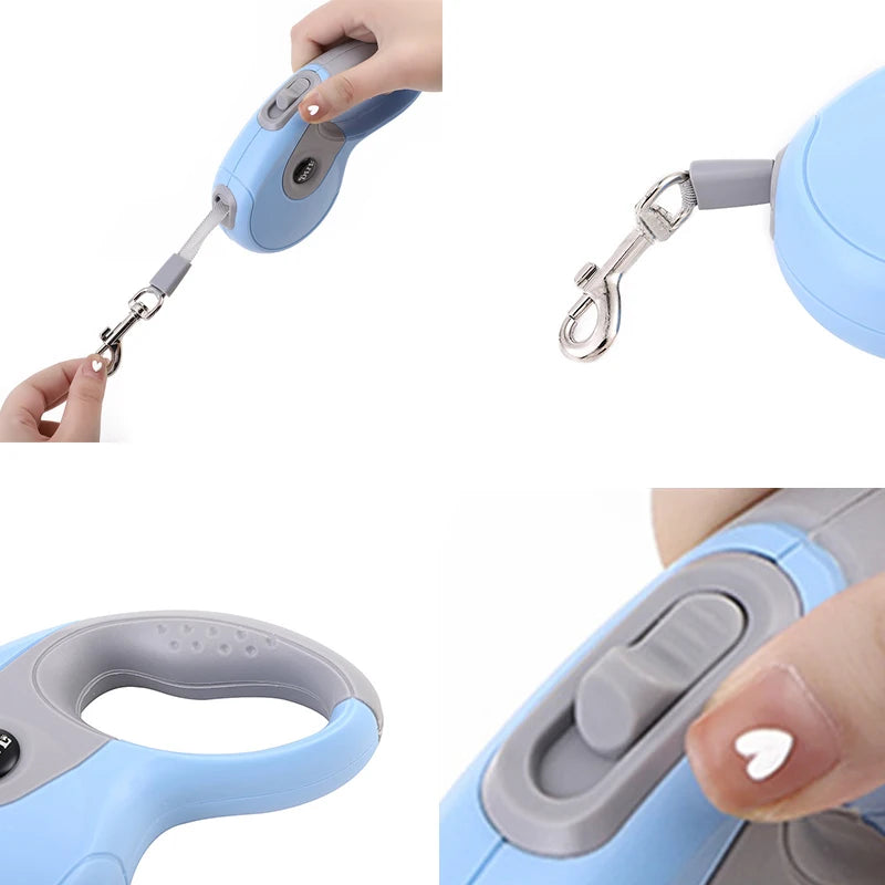5m Durable Dog Leash Automatic Pet Accessories Belt Retractable Pet Leash for Dogs Leads Extending Dog Walking Leash Rope