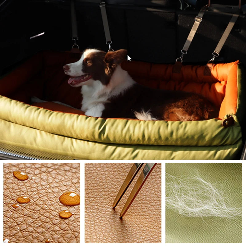 Luxury Dog Car Seat Booster Bed Polyester Comfortable Dog Car Seat Indoor Outdoor Use for Large Size All Breeds Dog Products