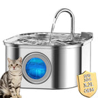 Stainless Steel Cat Water Fountain 3.2L Pet Water Fountain Pet Water Dispenser Automatic Cat Fountain Dog Bowls Cat Products