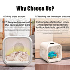 Pet Drying Box 900W 220V Automatic Dog Hair Dryer Cat Hair Blowing Machine 50L Smart Pet Hair Dryer Dog Cleaning Dog Products