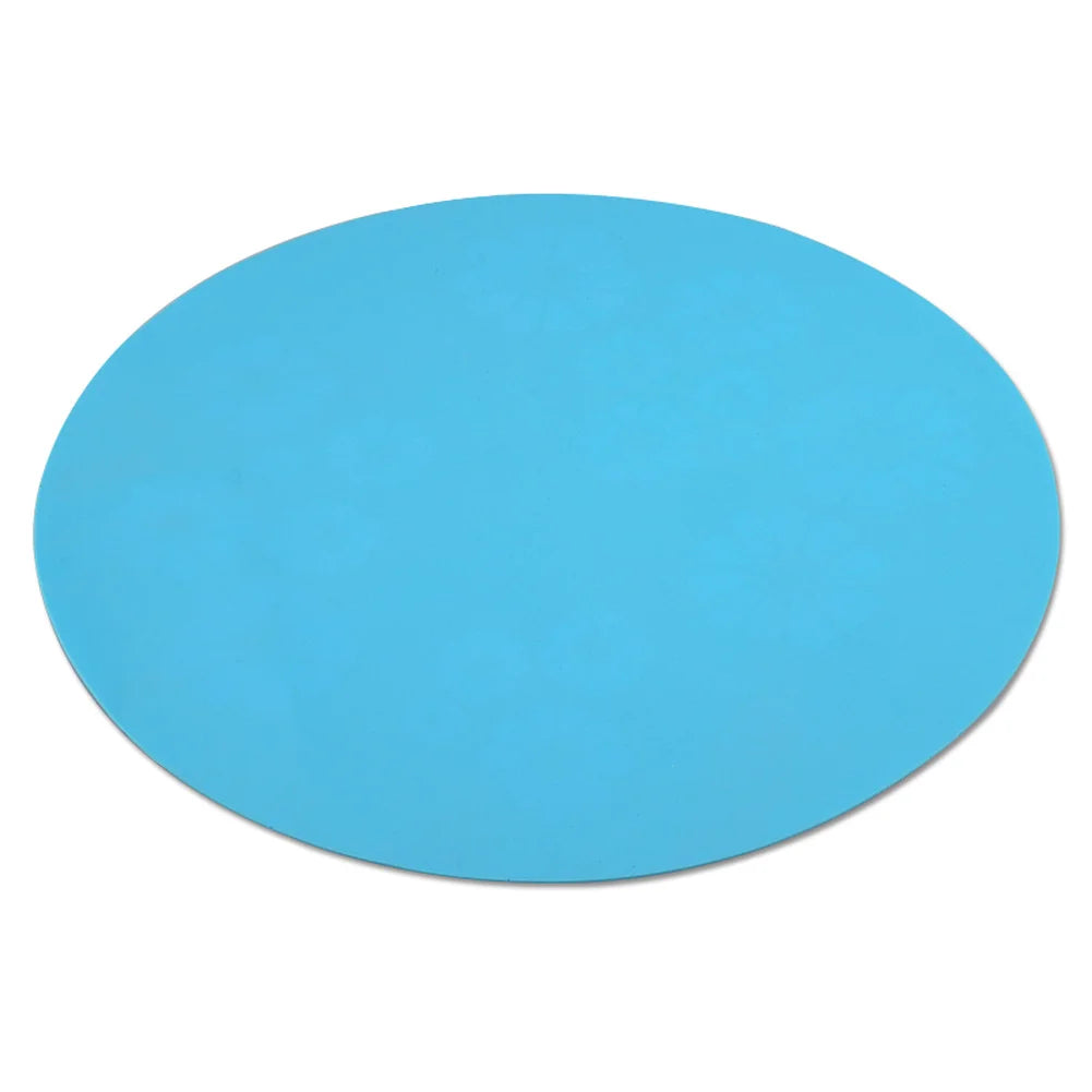 Silicone Pad Non-slip Mat for Automatic Cat Water Fountain Flower Print Silicone Pad for Dogs Cats Pet Dispenser Anti-slip Mat