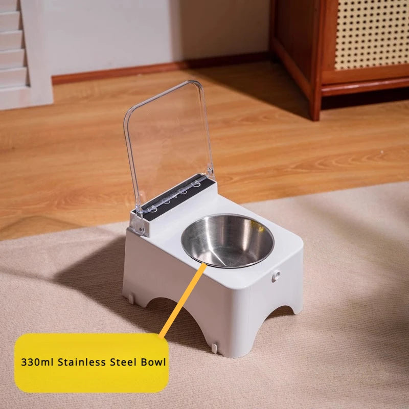 Smart Cat Feeder Plastic Cat & Dog Automatic Infrared Sensor Intelligent Lid Opening Anti-Mouse Pet Food Bowls