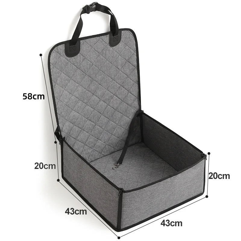 Wholesale Folding Dog Car Seat Cover for Pet Travel Pet Car Seat with Seat Safety Belt Washable Custom Pet Seat Cover OEM ODM