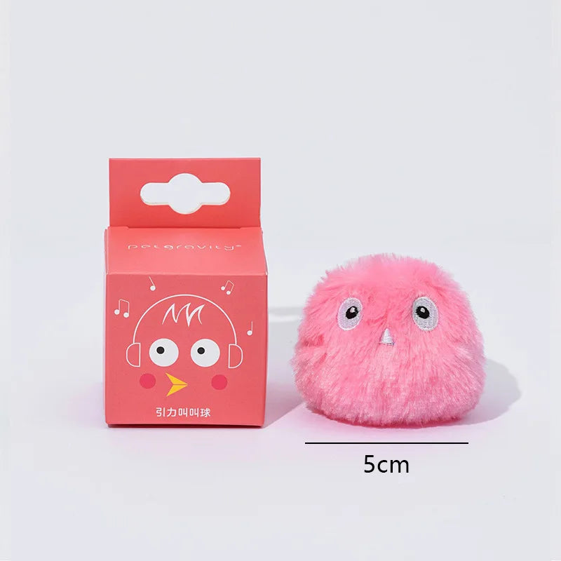 Interactive Ball Smart Cat Toys Plush Electric Catnip Training Toy Kitten Touch Sounding Pet Product Squeak Toy Ball