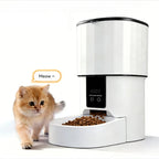 4L/135oz Automatic Pet Feeder for Cats Timed and Quantitative Intelligent Pet Food Dispenser WIFI Remote Control Feeding Machine