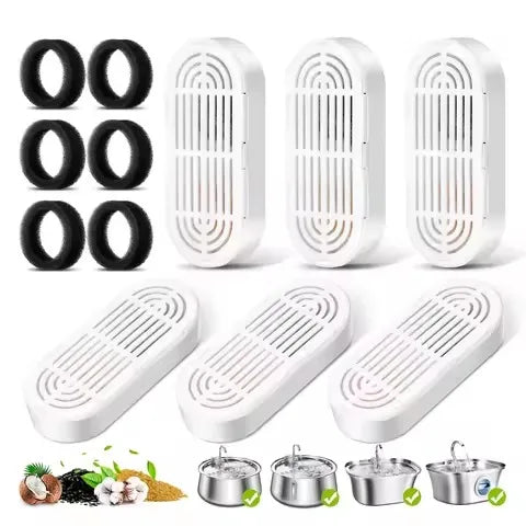 Wholesale Cat Water Fountain Replacement Filter Elements Activated for Cats Drinking Bowl Auto Feeder Filter Pet Manufacturer