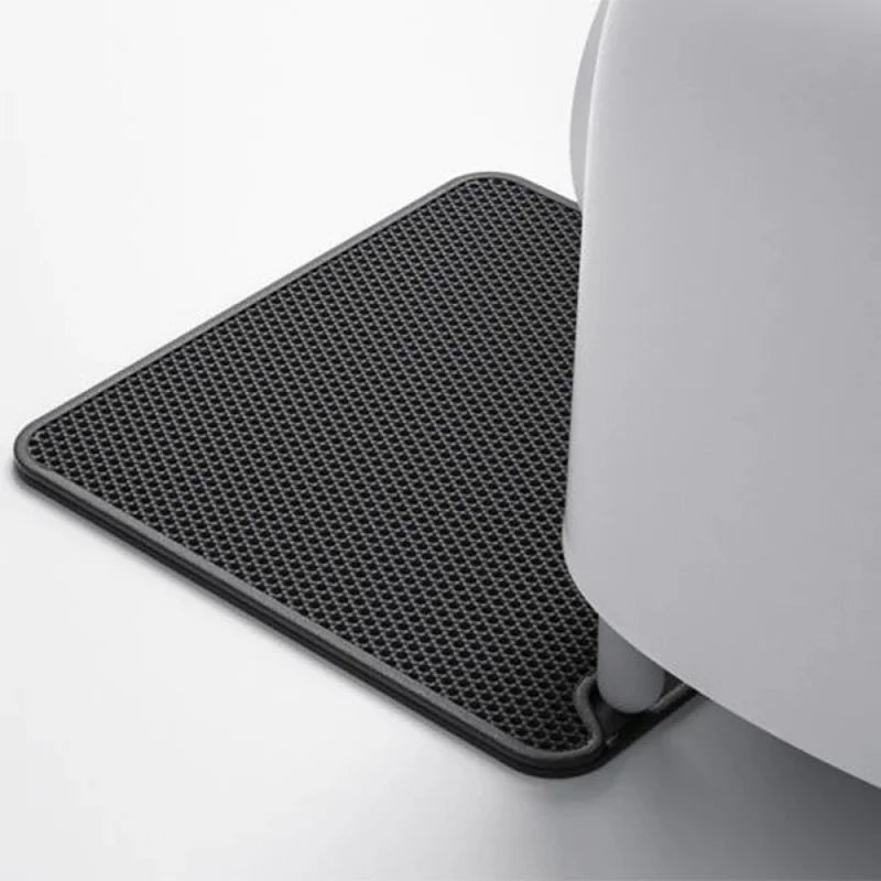 Petree Double Layer PVC Cat Litter Box Mat Non-slip Pet Poop Bag Trapper Bottom Cat Litter Pad Made of Durable Plastic