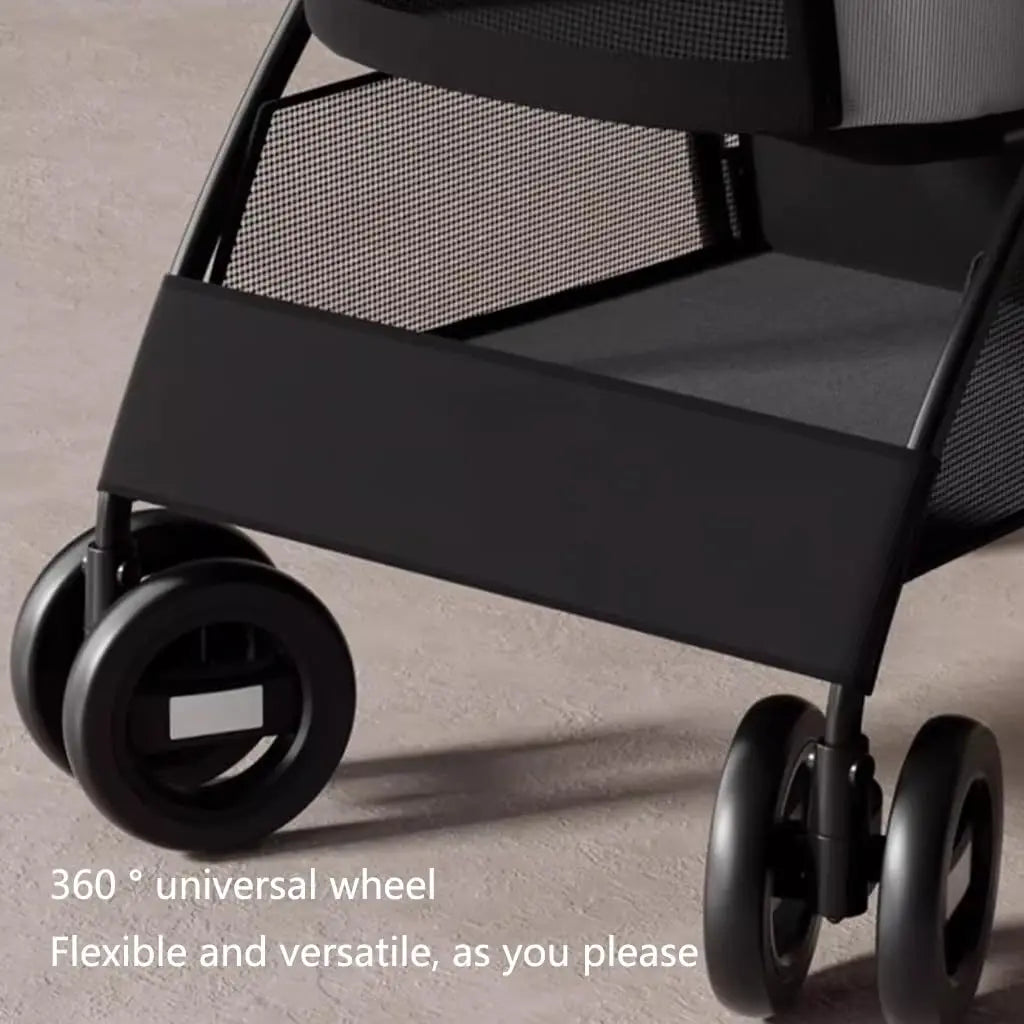 Pet Stroller Small Pull Cart Puppy Dog Walking Cart Lightweight Foldable Oxford Adjustable Zipper for Outdoor Use
