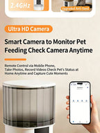 4L Large Capacity Smart Pet Feeder With Camera Automatic Food Dispenser Timing Quantitative APP Remote Accessories