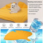 Decorative 3D Leaves Shaped Pet Blanket Cushion Household Cat Dog Blanket Soft Cooling Dog Mat Blankets for Dog Bed Couch Sofa