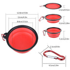 Large 1000ml Collapsible Silicone Pet Bowl Portable Outdoor Travel Dog Cat Food Container Feeder Dish Durable Plastic Puppy Bowl