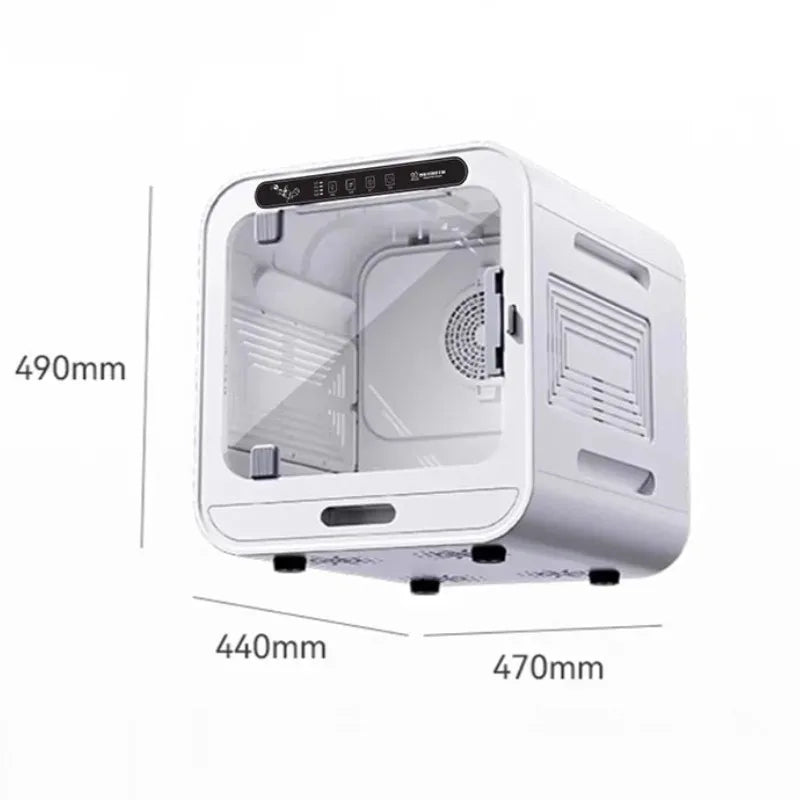 72L Smart Dog Hair Dryer for Cat Quiet Automatic Pet Dryer Box Smart Temperature Control 360 Degree Cat Drying Box for Cat Puppy