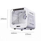 72L Smart Dog Hair Dryer for Cat Quiet Automatic Pet Dryer Box Smart Temperature Control 360 Degree Cat Drying Box for Cat Puppy