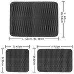 Pet Cat Litter Mat Waterproof EVA Double Layer Cat Litter Trapping Pet Litter Box Mat Clean Pad Products for Cats Accessories