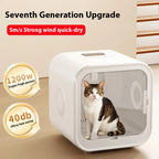 70L Large Capacity Pet Grooming Hair Dryer Box Ultra Quiet Pet Dryer Box Low Noise Cat Dog Dryer Machine for Home Use