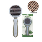 Dog Brush Self-Cleaning Cat Comb Needle Portable Pet Hair Remove Brush for Long Hair Dogs Pet Grooming Brush Dog Products