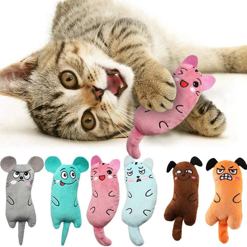 Eco-Friendly Bite-Resistant Cat Toy Plush Interactive Pet Cat Toys with Catnip Cloth Mouse Supplies