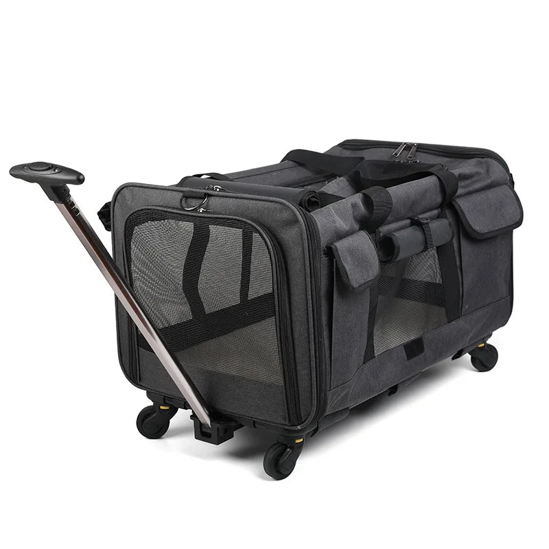 Foldable Pet Cat Bag Tie Rod Bag Large Capacity Pet Carrier Bag Breathable Comfortable Portable Pet Dog Carrier Cat Dog Products