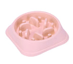 Pet Slow Feeder Dog Bowl Pet Feeding Bowls Cat Dog Slow Down Feeders Bowls for Pets Cats Food Dish Dog Supplies