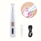 Pet Grooming Clippers Stainless Steel LED Assisted Lighting Safe Low Noise USB Rechargeable Battery Pet Beauty Electric Trimmer