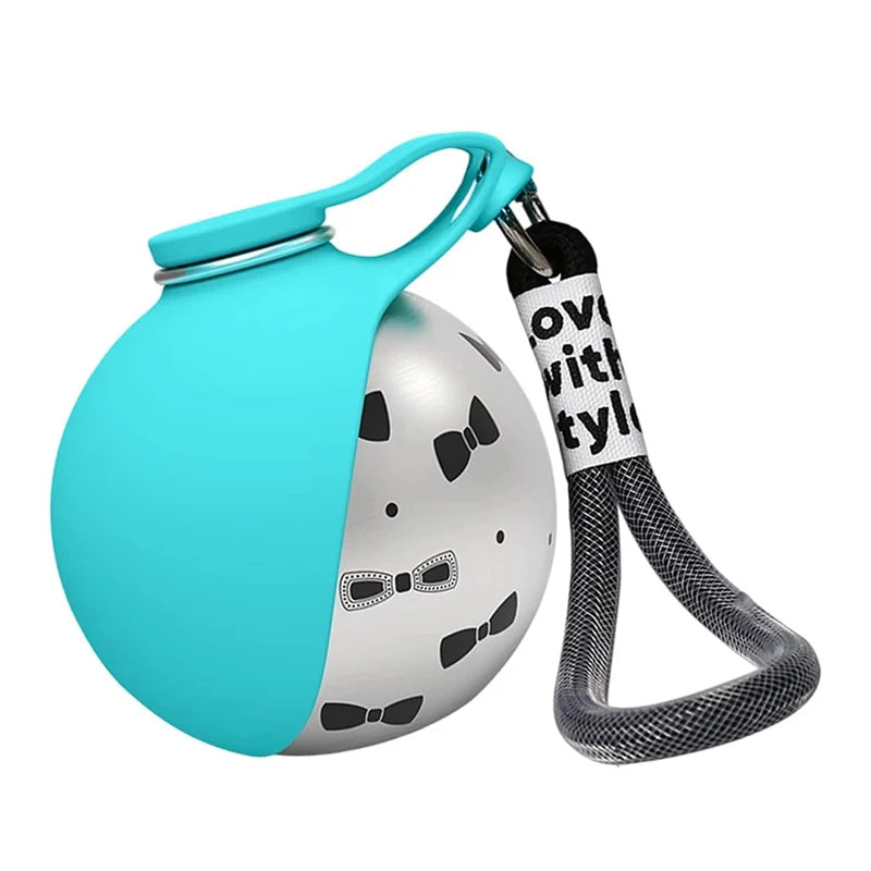 Custom LOGO 285ml Portable Dog Water Bottle Outdoor Pet Water Dispenser Dog Water Bottle Foldable Stainless Steel OEM ODM
