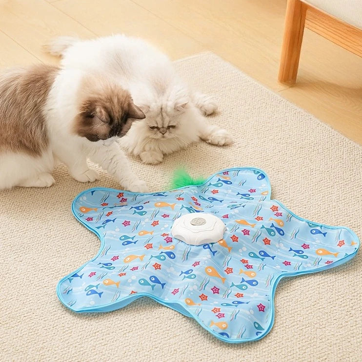Automatic Wireless Smart Cat Toy Set Bite-Resistant Silent Super Motor 360 Degree Smart Sensor Rotation Anti-Boredom for Cats