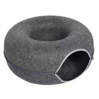 Cats House Basket Natural Felt Pet Toy Cat Tunnel Cave Beds Nest Funny Round Egg-Type with Mat for Small Dogs Puppy Pet Supplies
