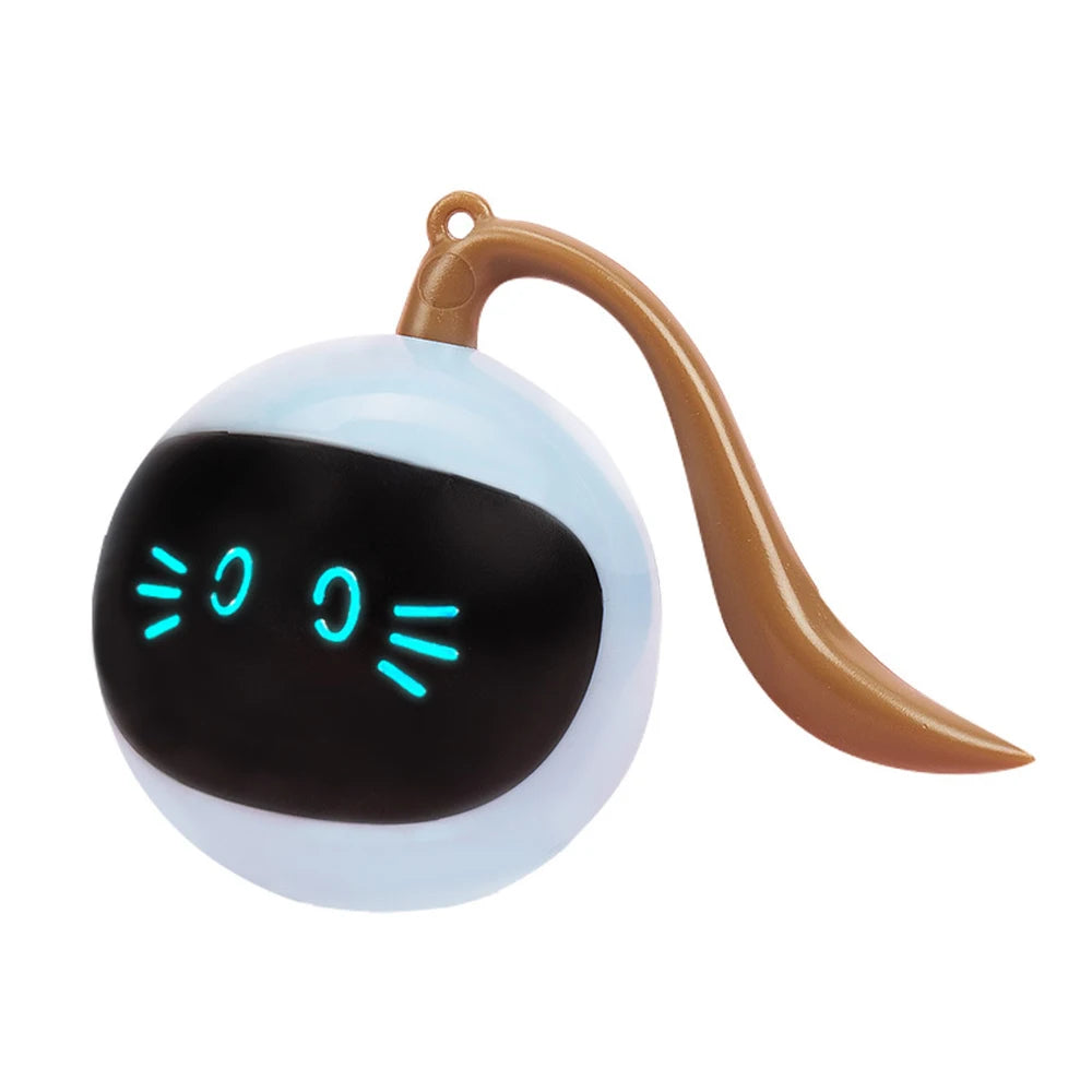 Automatic Cat Ball Toys Interactive Cat Toys Electronic Pet USB Rechargeable Self Rotating Indoor Pet Teaser Toys Cat Products