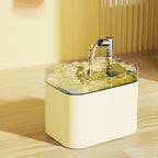 1.5L Modern Solid Plastic Automatic Cat Water Fountain with Continuous Flow Self-Filling Smart Pet Water Dispenser