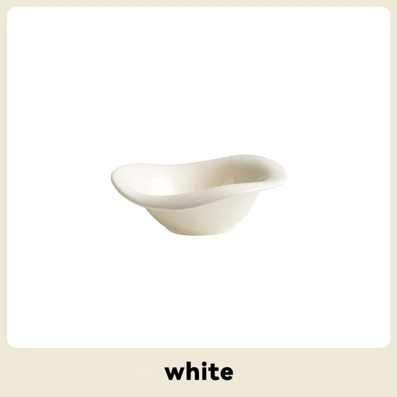 Raised Tilted Cat Food Water Bowl Pet Dog Elevated Drinking Eating Bowls with Wooden Stand Puppy Kitten Feeding Ceramic Cat Bowl
