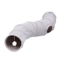 Collapsible Cat Tunnel Cat Toys Play S Shape Tunnel Durable Suede Hideaway Interactive Pet Crinkle Tunnel with Ball Cat Supplies
