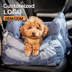 Custom Travel Bolster Dog Car Seat with Safety Buckle Luxury Dog Beds Pet Car Seat Dog Accessories Pet Beds