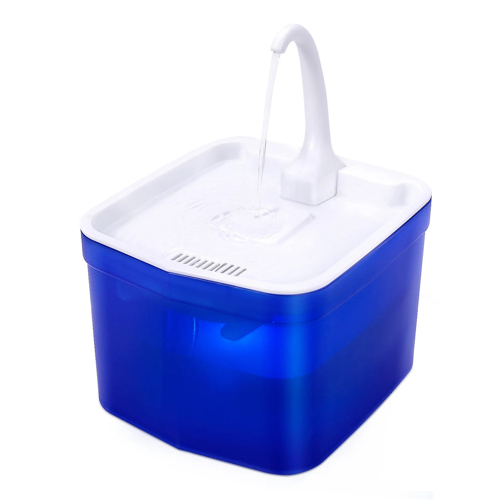 2023 New Smart Cat Water Fountain Automatic LED Light Cat Fountain Bowl Drinking Pet Water Dispenser Pet Supplies