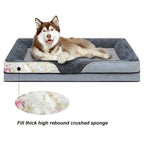 Removable and Washable Dog Sofa Large Dog Bed Suitable for All Seasons Dog Nest Comfortable Soft Cat Sofa Bed With Raised Edges