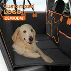 Custom Oxford Dog Seat Cover Back Seat Extender Hard Bottom Car Hammock for Pets Comfortable Pet Cover for Car Ride