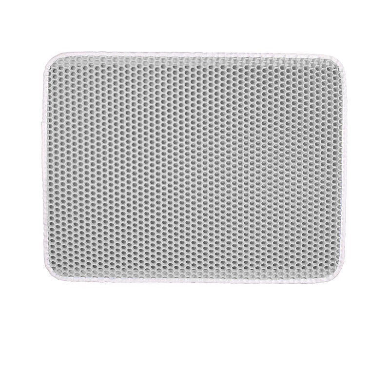 Pet Cat Litter Mat Waterproof EVA Double Layer Cat Litter Trapping Pet Litter Box Mat Clean Pad Products for Cats Accessories