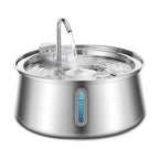 4L Stainless Steel Cat Water Fountain Automatic Pet Water Dispenser Ultra Quiet Dog Water Fountain with Filter for Cat Fountain
