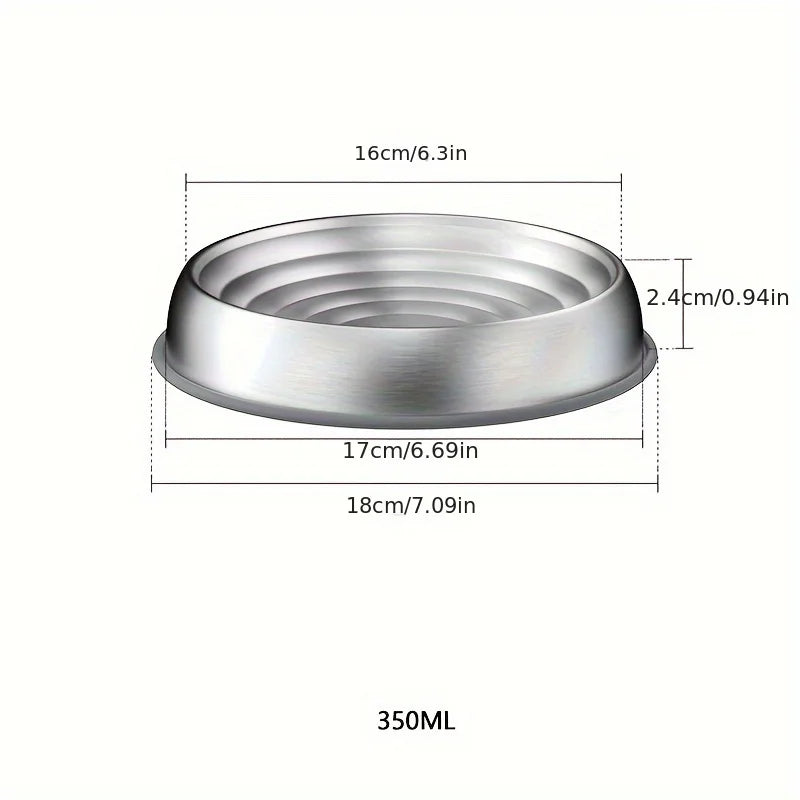 304 Stainless Steel Dog Bowls Pet Bowls Cat Dog Wave Texture Food Water Bowl for Small Medium Dog Products