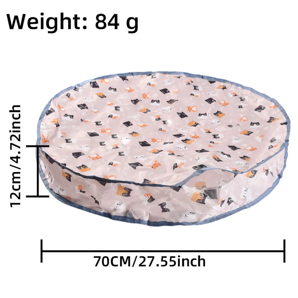 Rechargeable Electric Indoor Interactive Cat Toy Kitten Motion-Activated Hide Seek Toy with Plastic Hiding Cover Exercise Toy